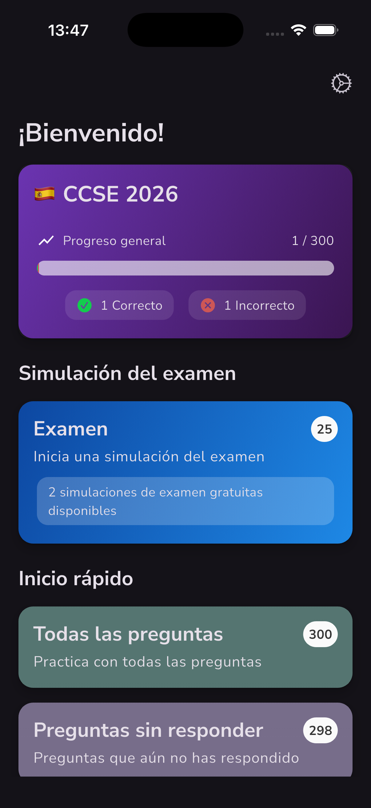 CCSE App Screenshot